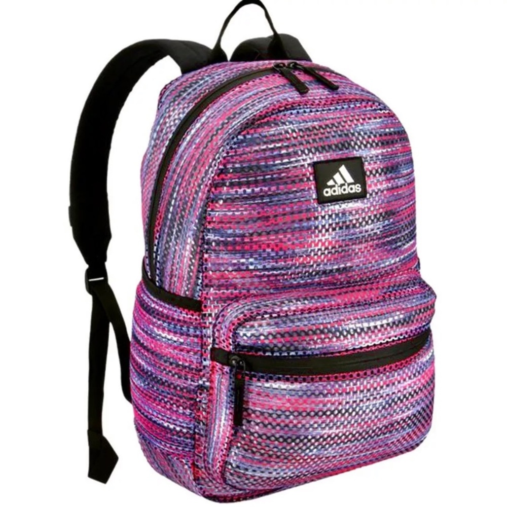 Adidas Hermosa II New Backpack Pink Mesh Book Bag